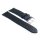 Easy-Klick echt Elch-Leder Uhrenarmband Modell Vancouver schwarz-blau 22 mm