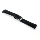 Premium Hybrid Uhrenarmband Modell Innsbruck-FSS schwarz-TiT 20 mm, komp. Omega