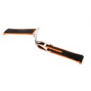 Premium Hybrid Uhrenarmband Modell Innsbruck-FSS schwarz-orange 20 mm, komp. Omega