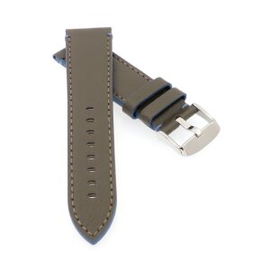 Morellato wasserfestes Kalbsleder Uhrenarmband Modell Paragliding khaki-blau 20 mm