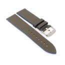 Morellato wasserfestes Kalbsleder Uhrenarmband Modell Paragliding khaki-blau 20 mm