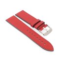 Morellato wasserfestes Kalbsleder Uhrenarmband Modell Paragliding rot-grau 22 mm