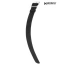 Hirsch Perlon Durchzugs-Uhrenarmband Modell Delta schwarz 14 mm