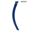 Hirsch Perlon Durchzugs-Uhrenarmband Modell Delta blau 18 mm