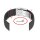 XL-Silikon Uhrenarmband Modell Kreta-FS-S orange 22 mm, Faltschließe