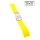 Easy-Klick XL-Silikon Uhrenarmband Modell Kreta-FS-S gelb 24 mm, Faltschließe