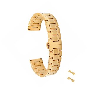Multifunktional Edelstahl Uhrenarmband Modell Unna-G gold 20 mm