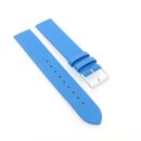 Feines Graf Leder-Uhrenarmband Modell Koppenhagen hell-blau 18 mm, komp. Skagen