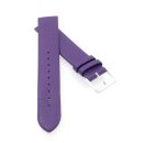 Feines Graf Leder-Uhrenarmband Modell Koppenhagen lila-violett 18 mm, komp. Skagen