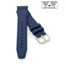 Premium Kautschuk Uhrenarmband Modell Amadeo dunkel-blau 20 mm, kompatibel IWC