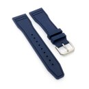 Premium Kautschuk Uhrenarmband Modell Amadeo dunkel-blau 20 mm, kompatibel IWC