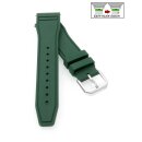 Premium Kautschuk Uhrenarmband Modell Amadeo grün 22...
