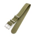 Nato Nylon Uhrenarmband Modell Luxor-S grün-uni 22 mm, komp. Tudor