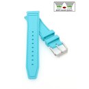 Premium Kautschuk Uhrenarmband Modell Amadeo tiffano-blau...