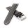 B&uuml;ffelleder Uhrenarmband Modell Buffalo-XL schwarz 20 mm