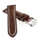 Alligator Uhrenarmband Modell Solothurn-XS mocca 18 mm,...