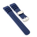 Premium Kautschuk Diver Uhrenarmband Modell Rafting-S blau 22 mm, komp. Seiko