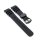 Premium Kautschuk Diver Uhrenarmband Modell Rafting-P schwarz 20 mm, komp. Seiko