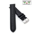 Easy-Klick Carbon-Leder Uhrenband Modell Carbon-87A...