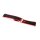 Premium Hybrid Uhrenarmband Modell Inning schwarz-rot 22 mm, komp. Omega