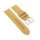 Rindleder Vintage Uhrenband mit Tubes Modell Gusto cognac 26 mm komp. Panerai
