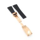 Silikon Rundanstoß Uhrenarmband Modell RLX-RG schwarz 20/16 mm, komp.Rolex