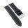 Piero Magli Kalbsleder Uhrenarmband Modell Bonny schwarz-WN 26 mm, Doppeldornschließe