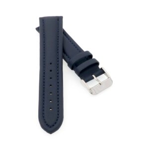 PIERO MAGLI Kalbsleder Uhrenarmband Modell Bork blau-TiT 20 mm, wasserfest