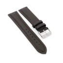 PIERO MAGLI Kalbsleder Uhrenarmband Modell Bork mocca-TiT 22 mm, wasserfest