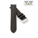 PIERO MAGLI Easy-Klick Kalbsleder Uhrenarmband Modell Bork mocca-TiT 18 mm, wasserfest