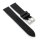 Premium Easy-Klick Fluorkautschuk-Nylon Uhrenarmband Modell Roadster schwarz 20 mm