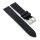 Premium Easy-Klick Fluorkautschuk-Nylon Uhrenarmband Modell Roadster schwarz 20 mm