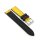 Premium Easy-Klick Fluorkautschuk-Nylon Uhrenarmband Modell Roadster gelb 20 mm