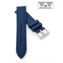 Premium Easy-Klick Fluorkautschuk-Nylon Uhrenarmband Modell Roadster blau-blau 22 mm