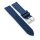 Premium Easy-Klick Fluorkautschuk-Nylon Uhrenarmband Modell Roadster blau-blau 22 mm