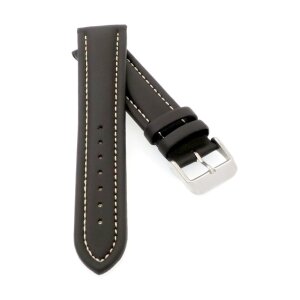 PIERO MAGLI Kalbsleder Uhrenarmband Modell Bork mocca-WN 18 mm, wasserfest