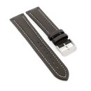 PIERO MAGLI Kalbsleder Uhrenarmband Modell Bork mocca-WN 24 mm, wasserfest