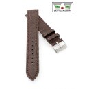 Echt Eidechse Easy-Klick Uhrenarmband Modell Sumatra braun-TiT 21 mm, Handarbeit