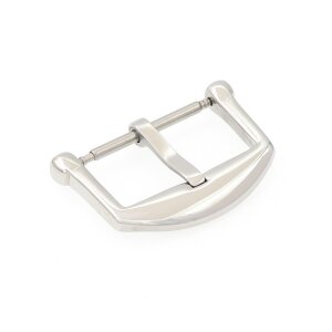 Dornschließe passend für IWC Edelstahl silber poliert, Modell Schaffer 18 mm