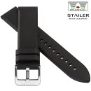 Stailer Easy-Klick Premium Kautschuk Uhrenarmband Modell CS48 schwarz 20 mm