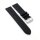Softleder Easy-Klick Uhrenarmband Modell Sportiva schwarz-TiT 18 mm