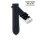 Softleder Easy-Klick Uhrenarmband Modell Sportiva schwarz-blau 22 mm