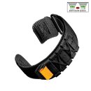 Easy-Klick Klett Uhrenarmband Modell Klettex schwarz 20 mm