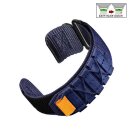 Easy-Klick Klett Uhrenarmband Modell Klettex blau 20 mm