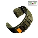 Easy-Klick Klett Uhrenarmband Modell Klettex grün 20 mm