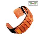 Easy-Klick Klett Uhrenarmband Modell Klettex orange 20 mm