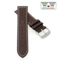 Softleder Easy-Klick Uhrenarmband Modell Sportiva mocca 16 mm