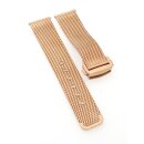 Easy-Klick Milanaise-Mesh Uhrenarmband Modell Biel rosegold 20 mm, komp. Omega