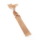 Easy-Klick Milanaise-Mesh Uhrenarmband Modell Biel rosegold 22 mm, komp. Omega