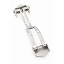 High-End Faltschließe Edelstahl silber Modell Turino-S 18 mm, komp. TAG Heuer